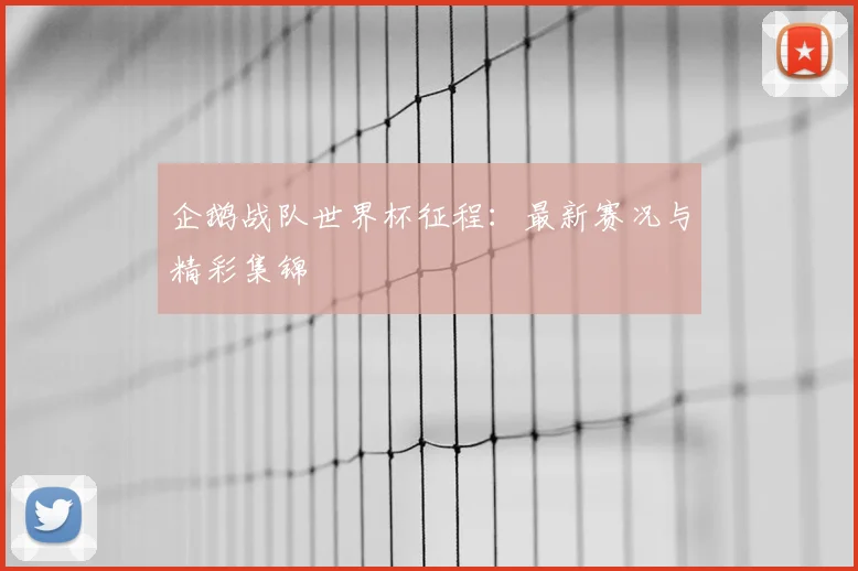 企鹅战队世界杯征程:最新赛况与精彩集锦